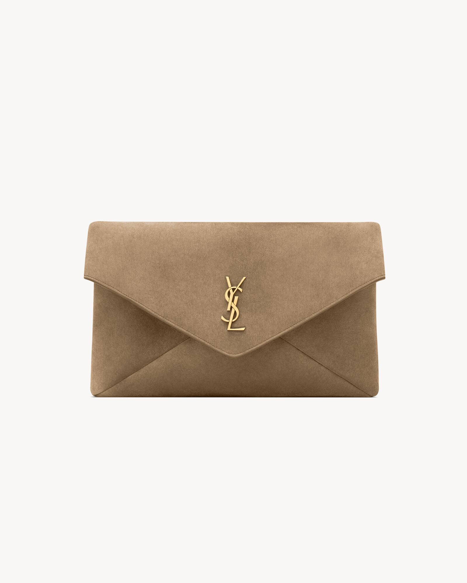 CASSANDRE large envelope pouch in suede — 7693071U80W1632