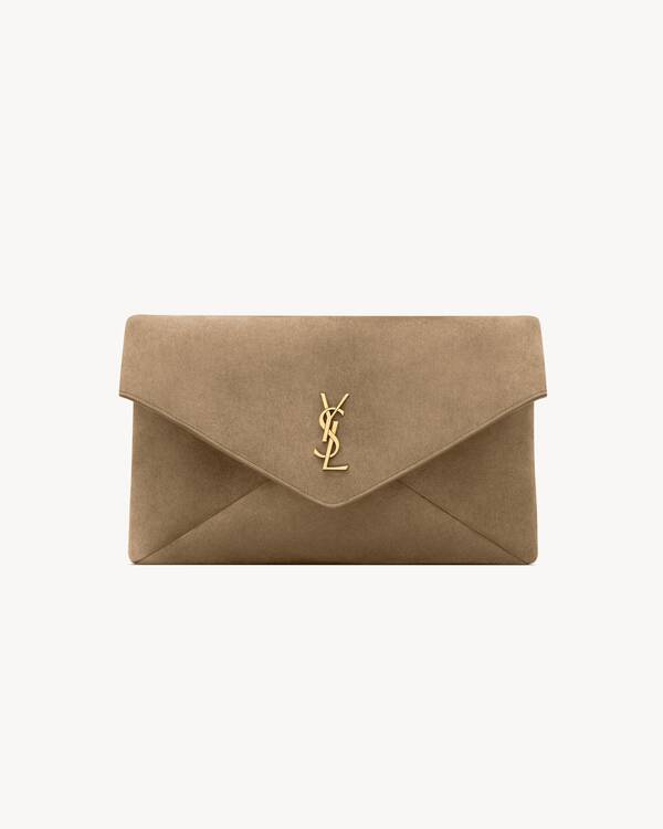 CASSANDRE large envelope pouch in suede