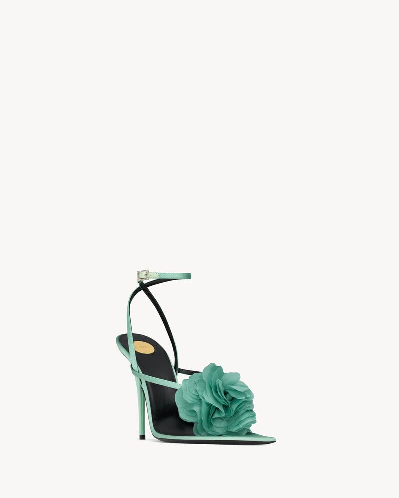 TRIANON sandals in satin crepe