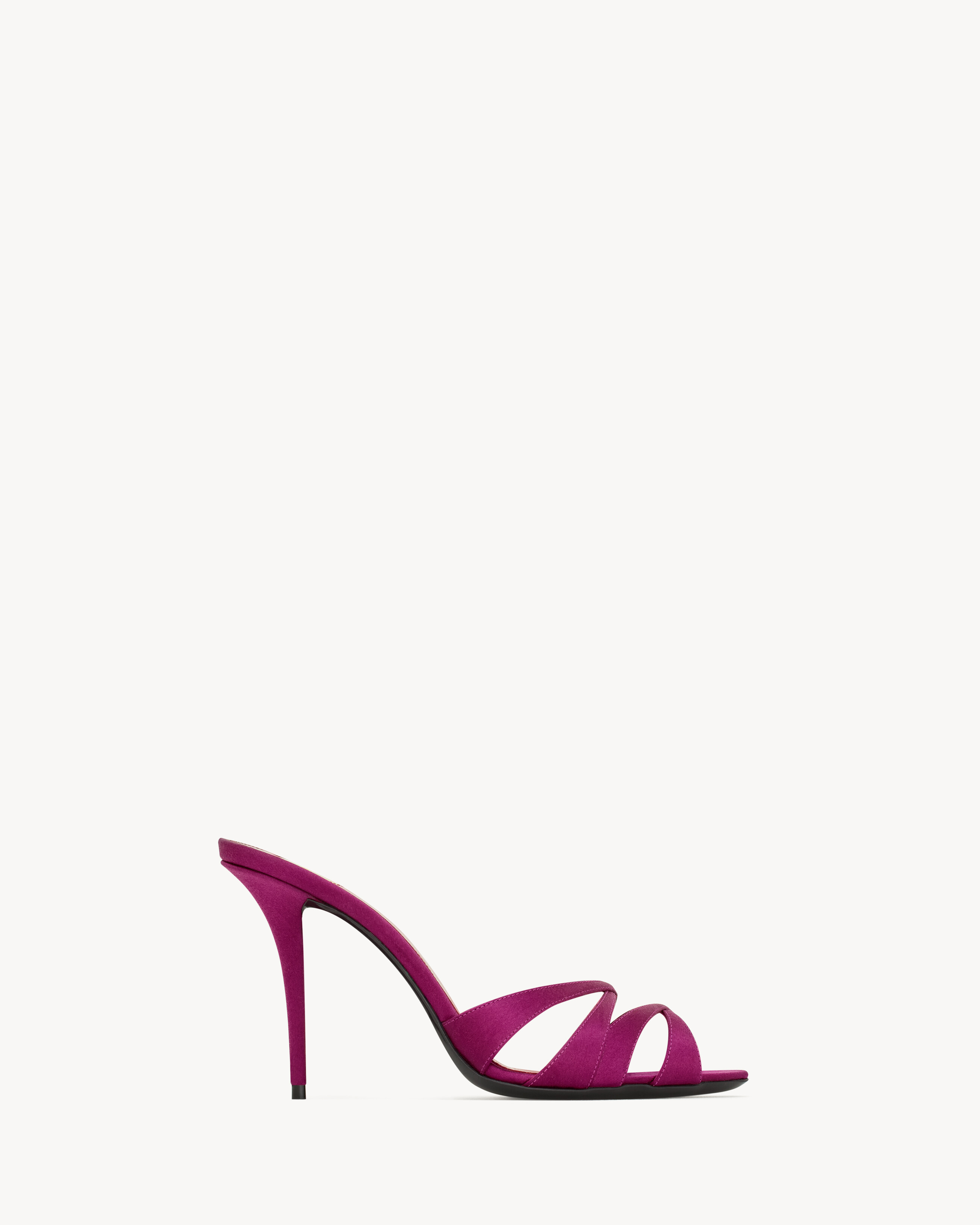 CHANDELLE mules in satin crepe