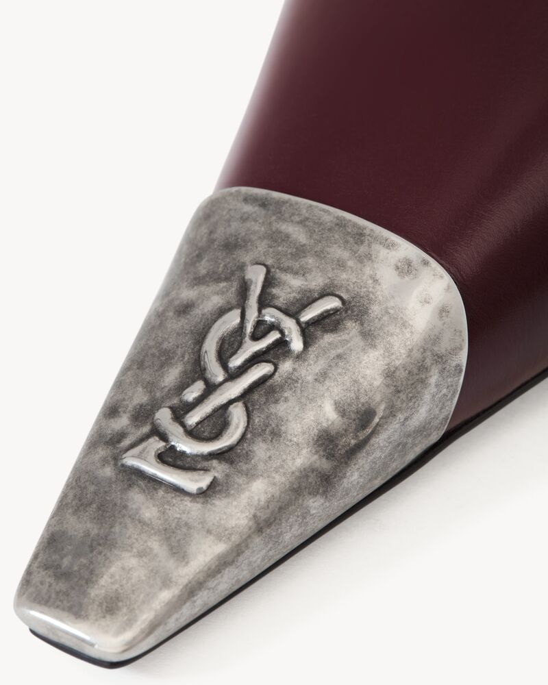 JEANNE slingback pumps in smooth leather