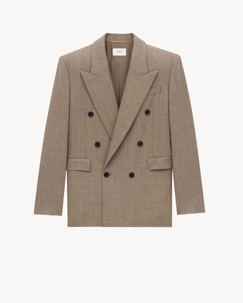 blazer em canvas de lã