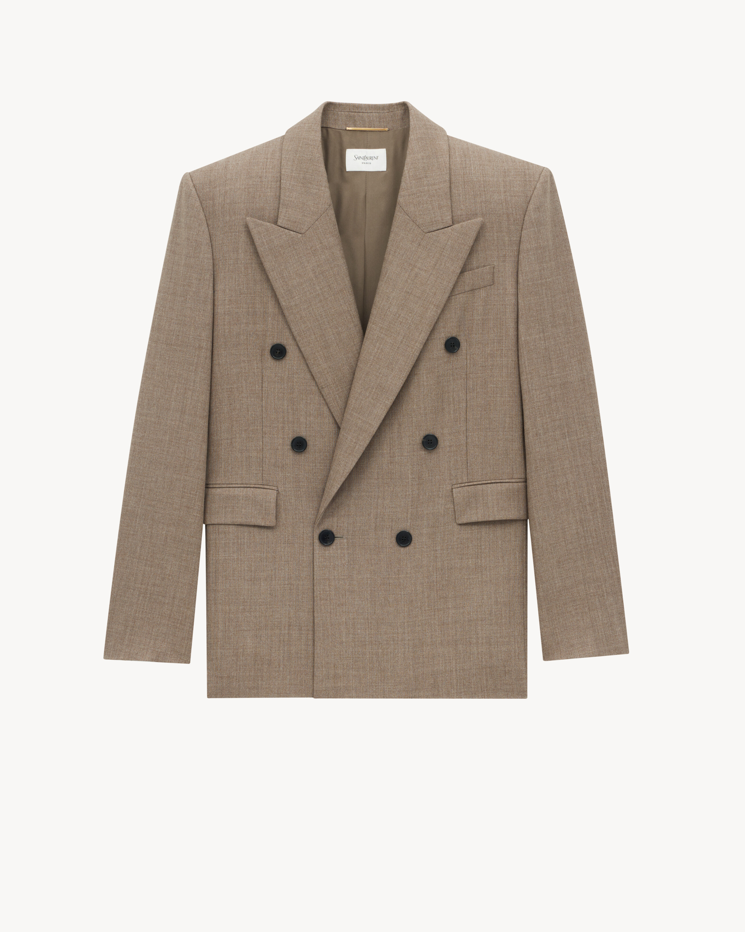 blazer em canvas de lã