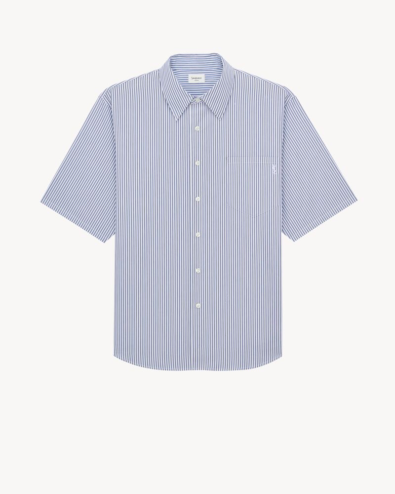 CASSANDRE shirt in striped cotton poplin