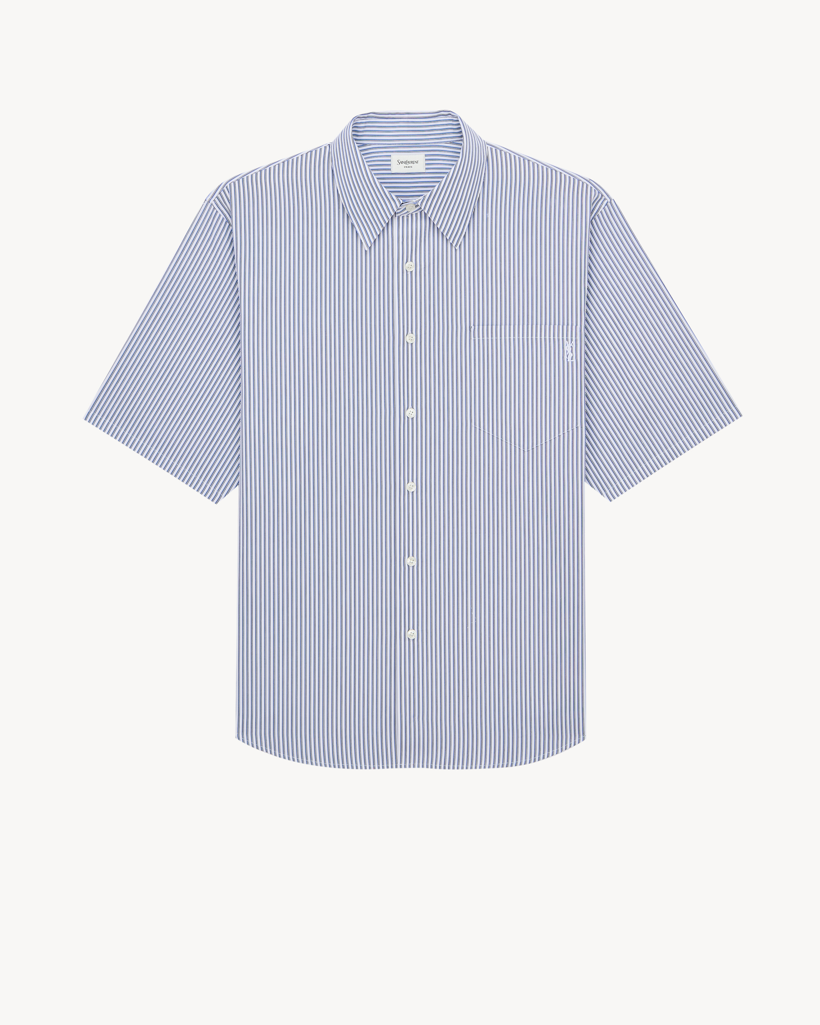 CASSANDRE shirt in striped cotton poplin