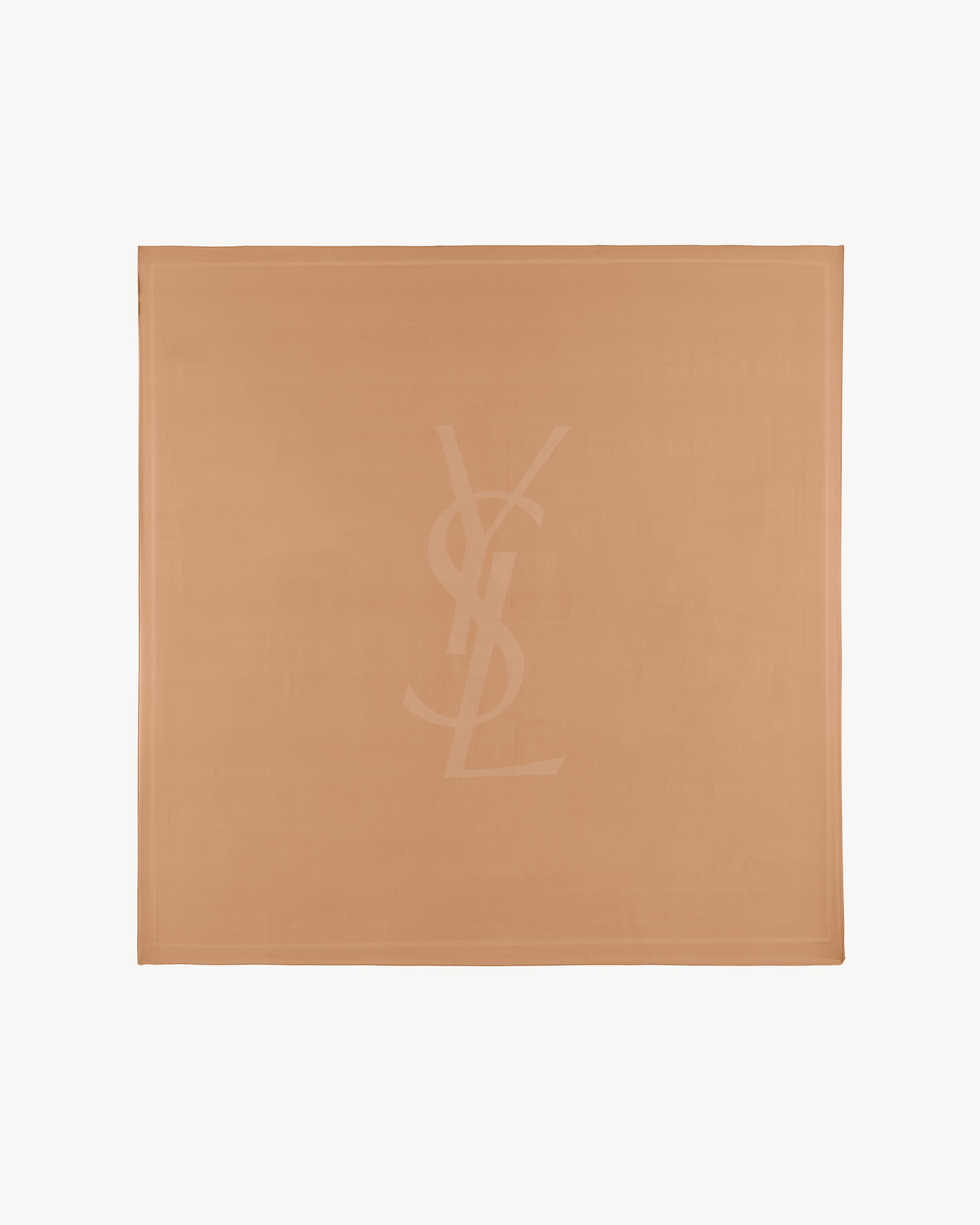 CASSANDRE square scarf in silk charmeuse