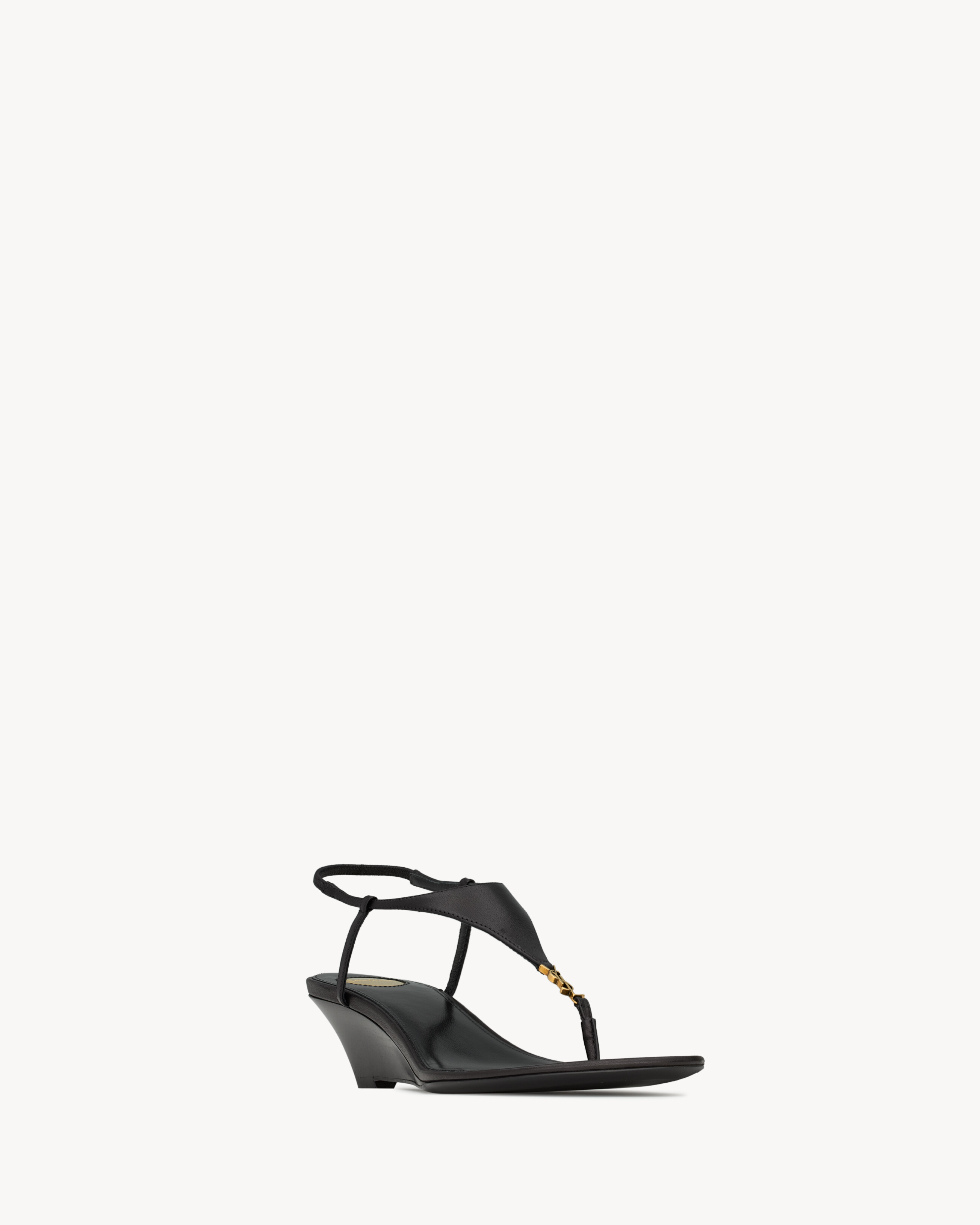 CASSANDRA wedges in smooth leather