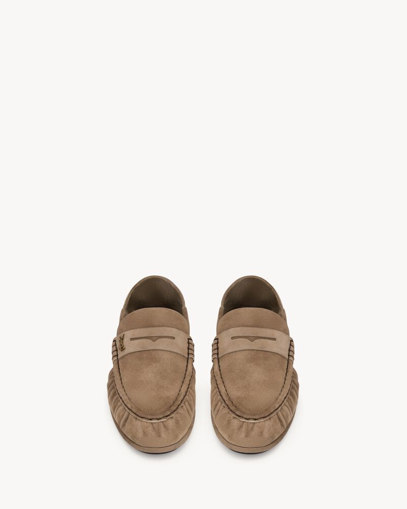 LE LOAFER麂皮摺跟樂福鞋