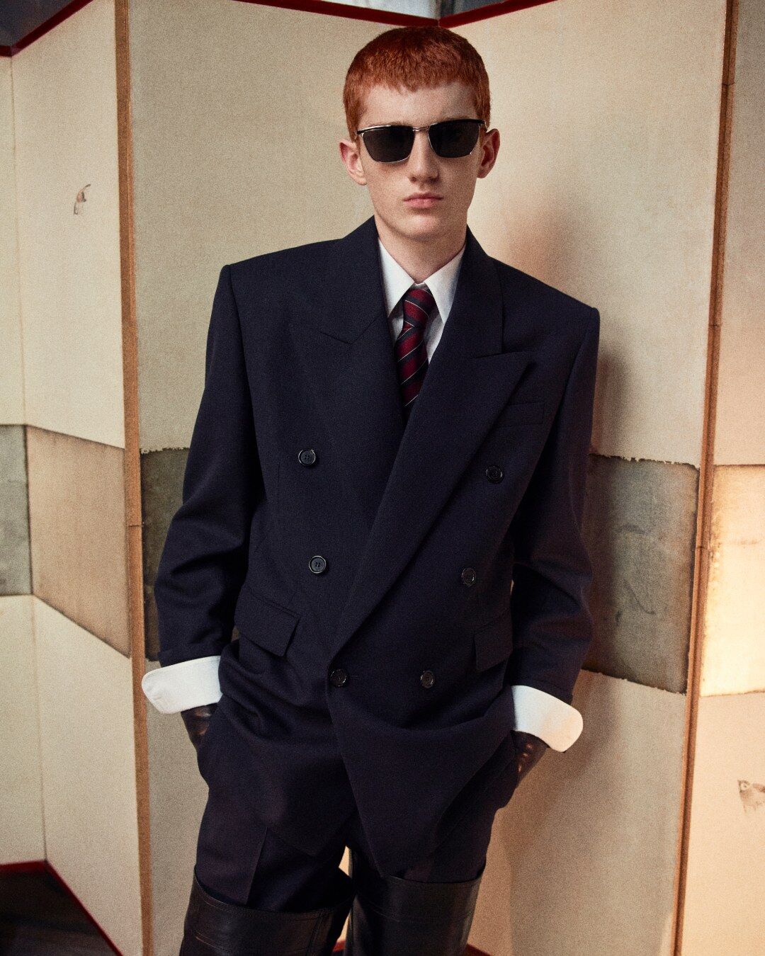 double-breasted jacket in wool