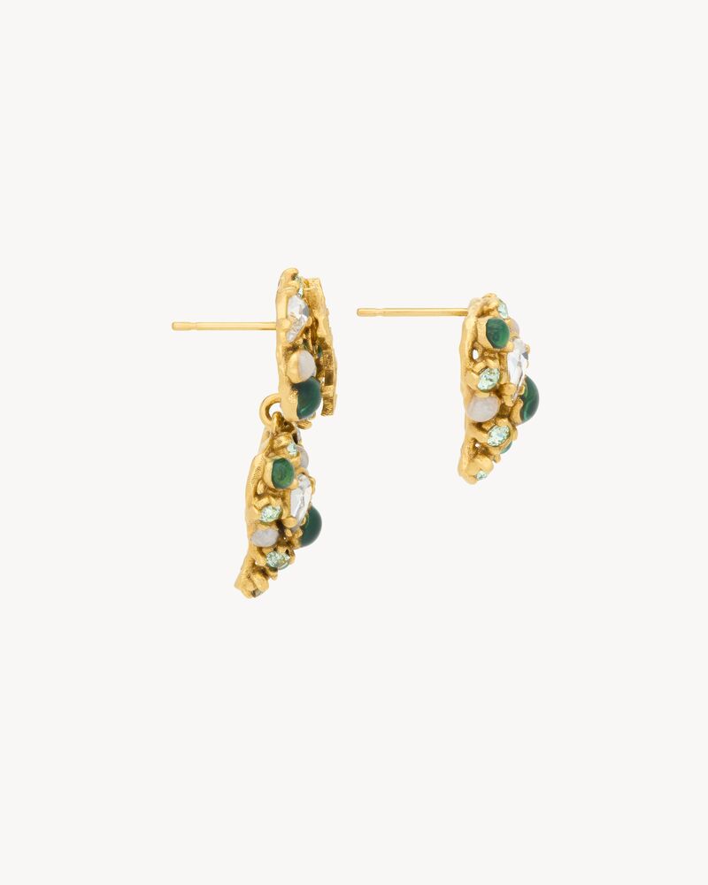 CASSANDRE crystal heart earrings
