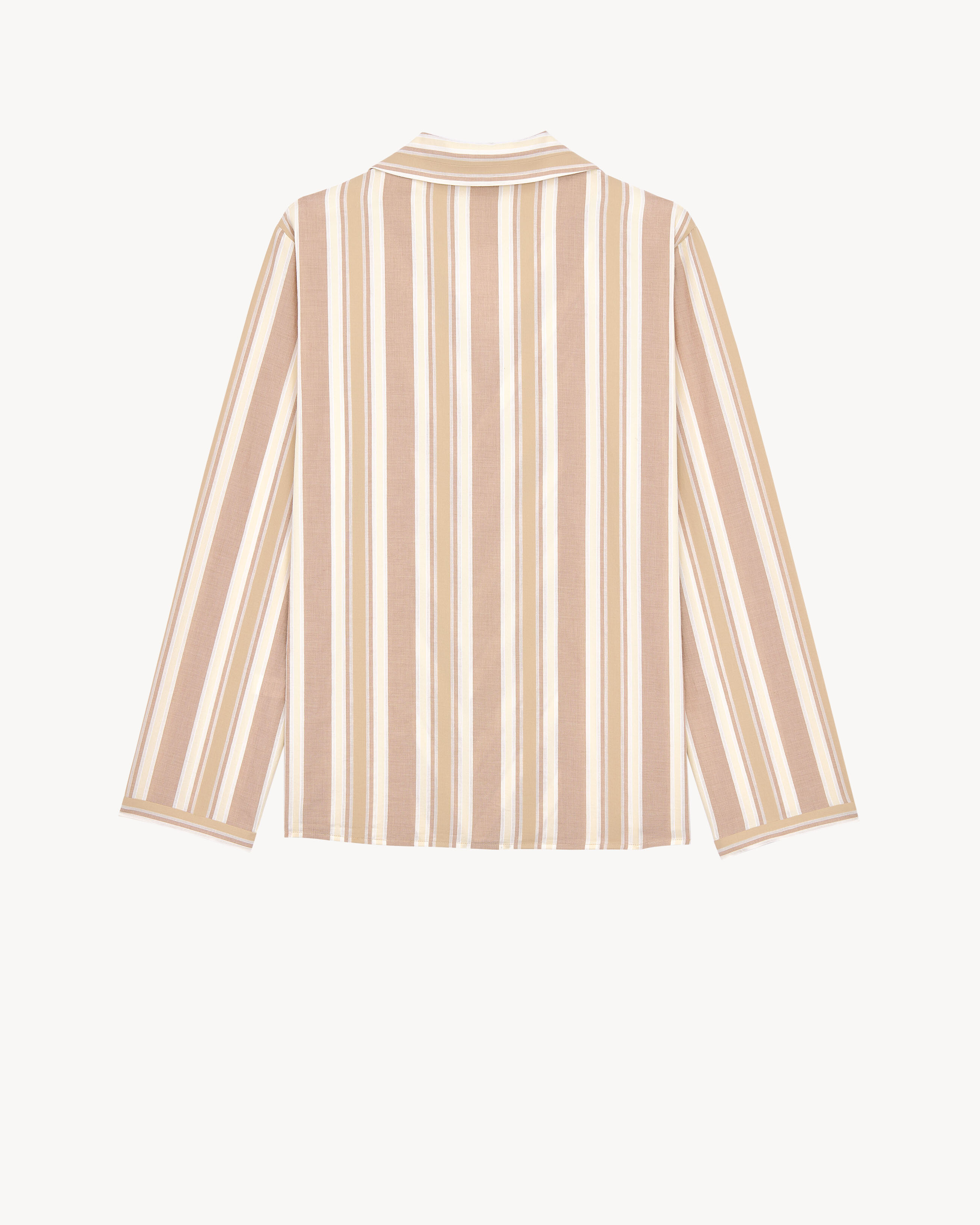 pajama top striped cotton
