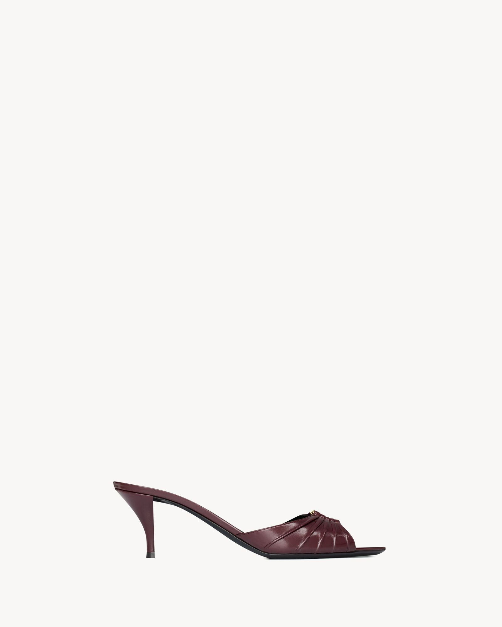 BABYLONE mules in smooth leather — 861121AAEHF6629