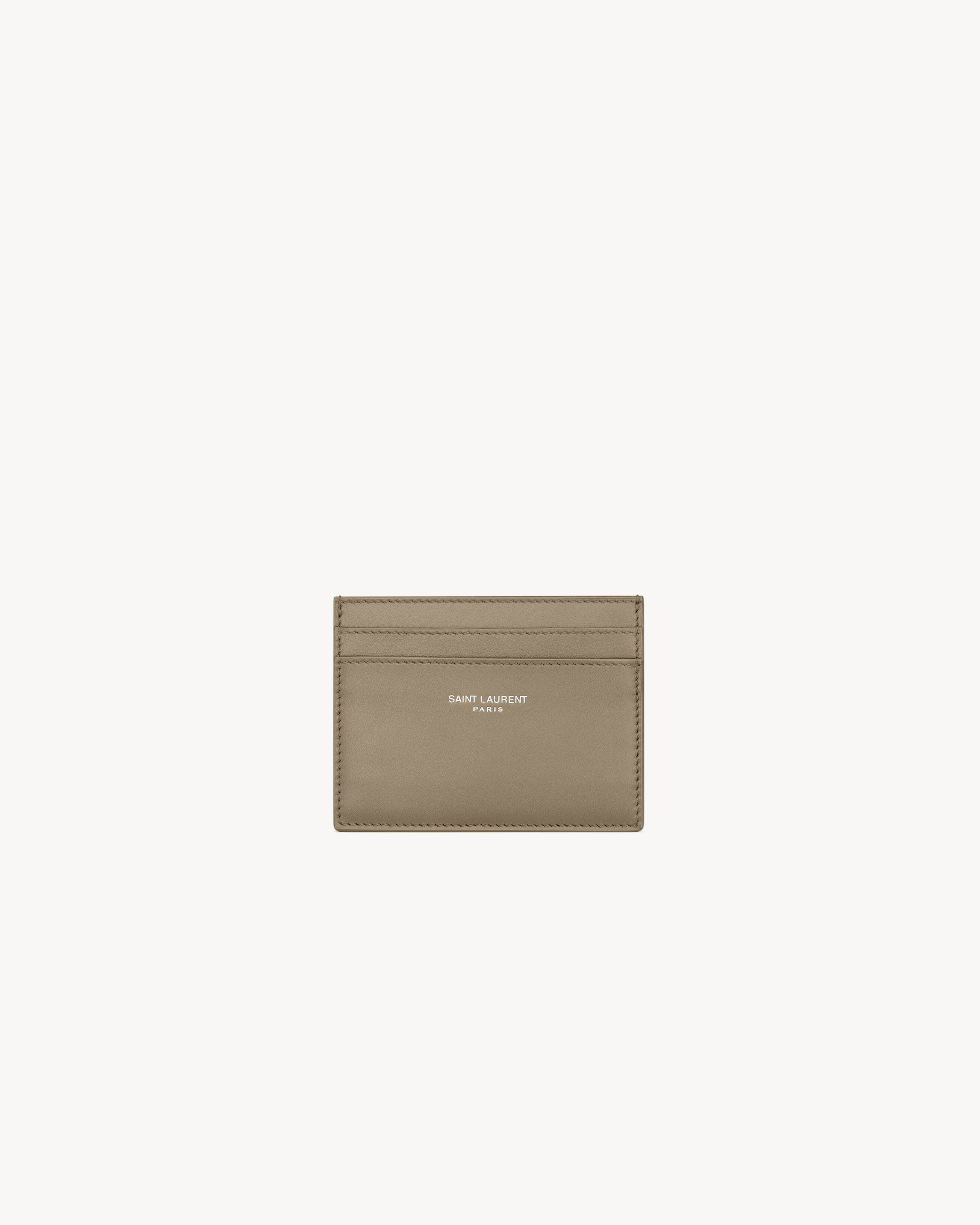 SAINT LAURENT PARIS card case in smooth leather