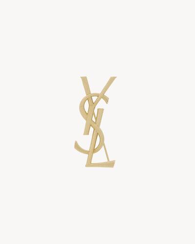 CASSANDRE brooch in metal in Gold | Saint Laurent | YSL US | ID