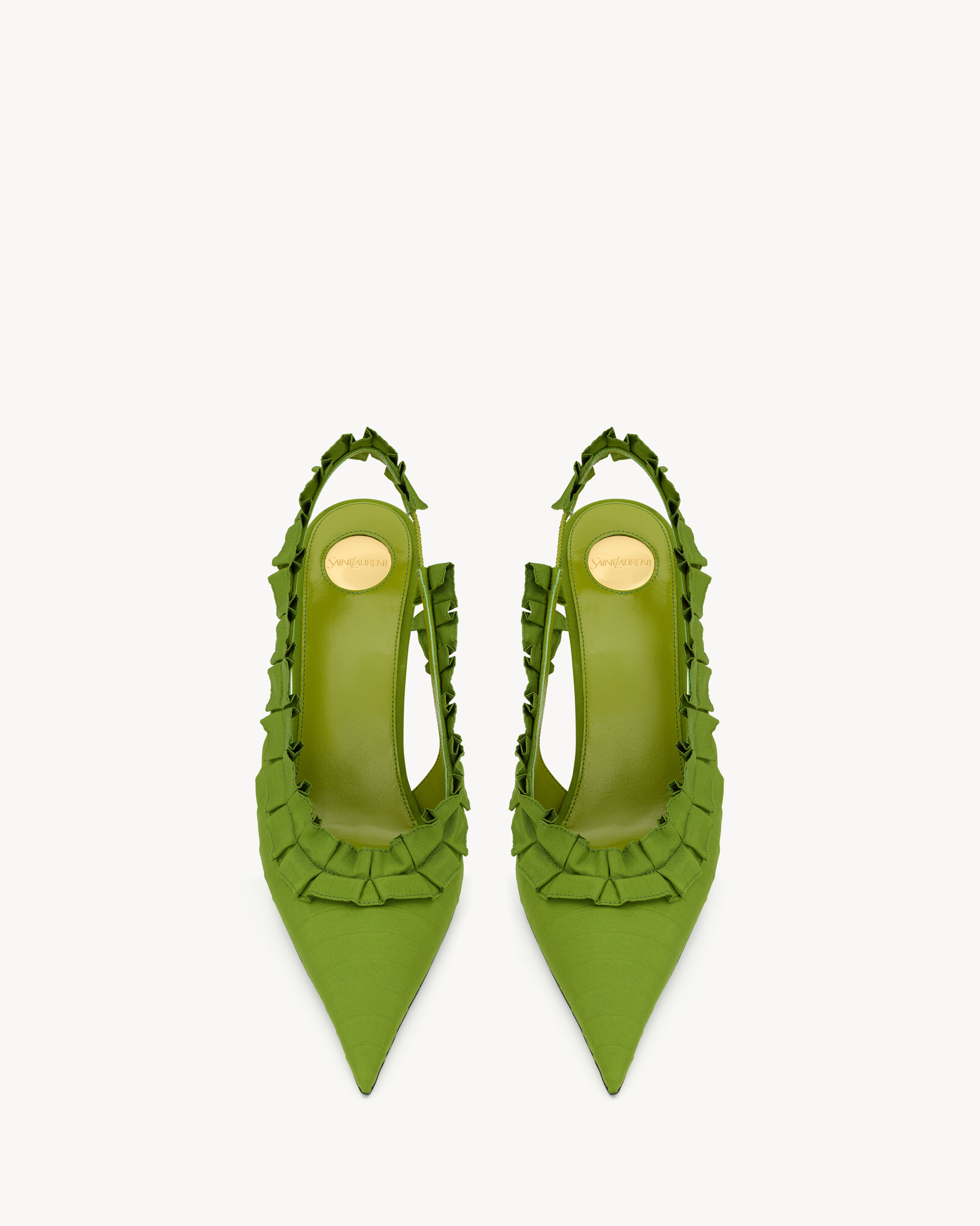 MADELEINE slingback pumps in silk taffeta