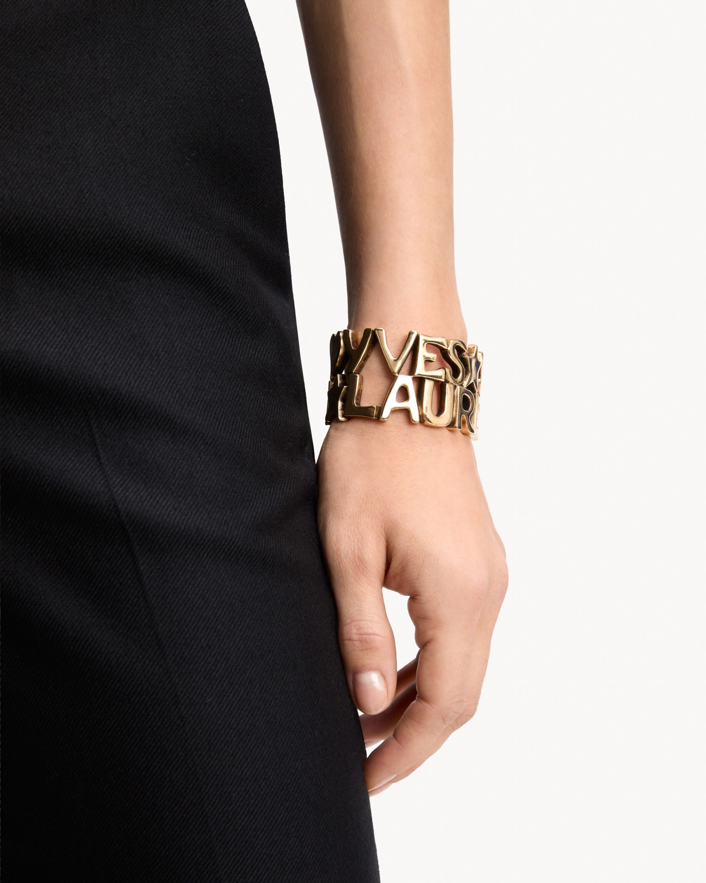 YVES SAINT LAURENT cuff in metal