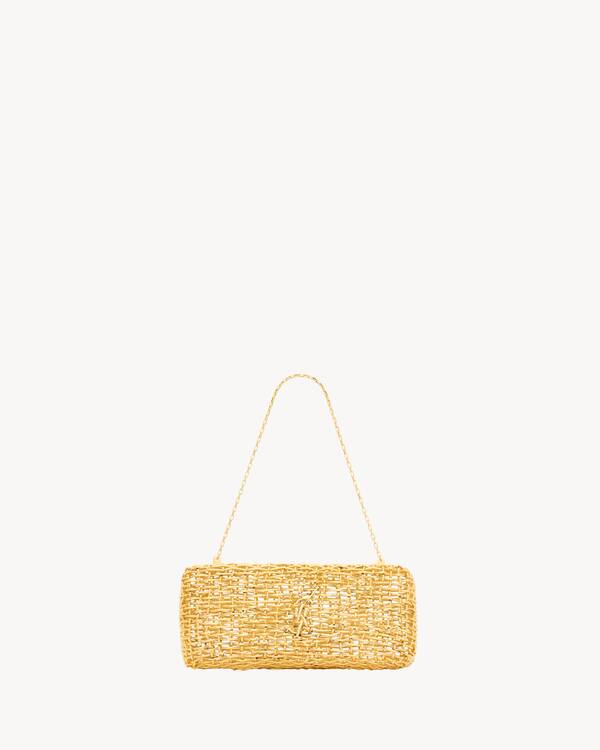 イブニング クラッチ（ウーブンメタル） ゴールド | Saint Laurent