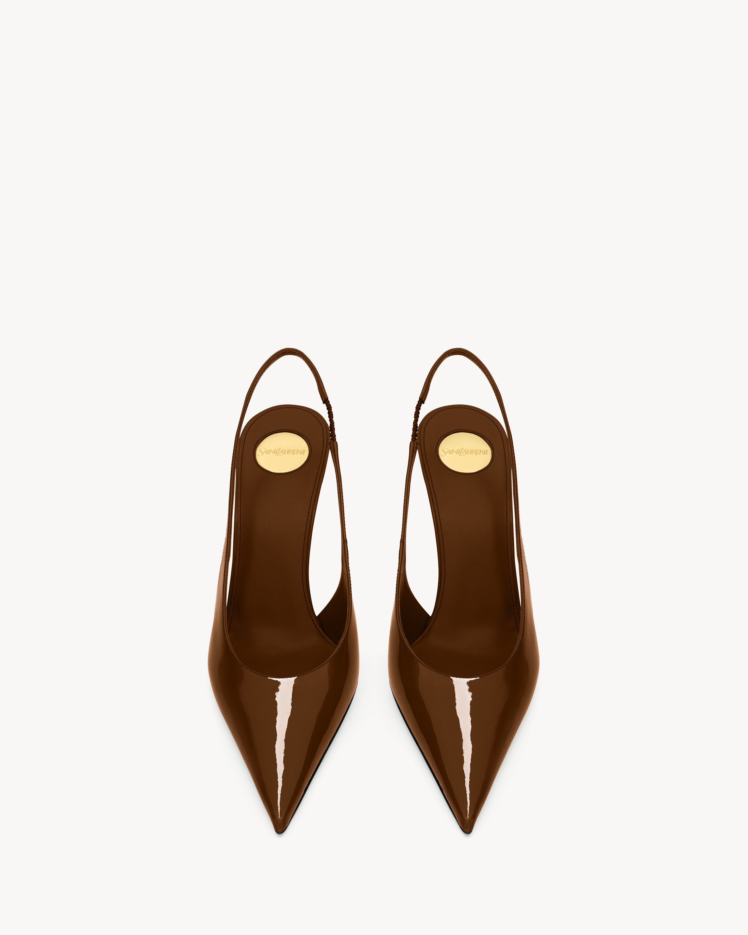 GUERMANTES slingback pumps in patent leather