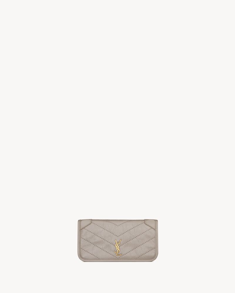 NIKI chain pouch in vintage leather
