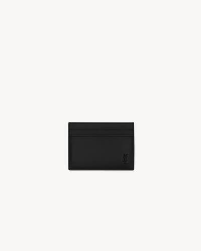 TINY CASSANDRE card case in matte leather in Black | Saint Laurent