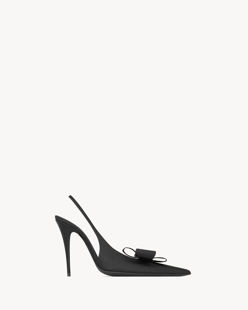 TEA slingback pumps in satin