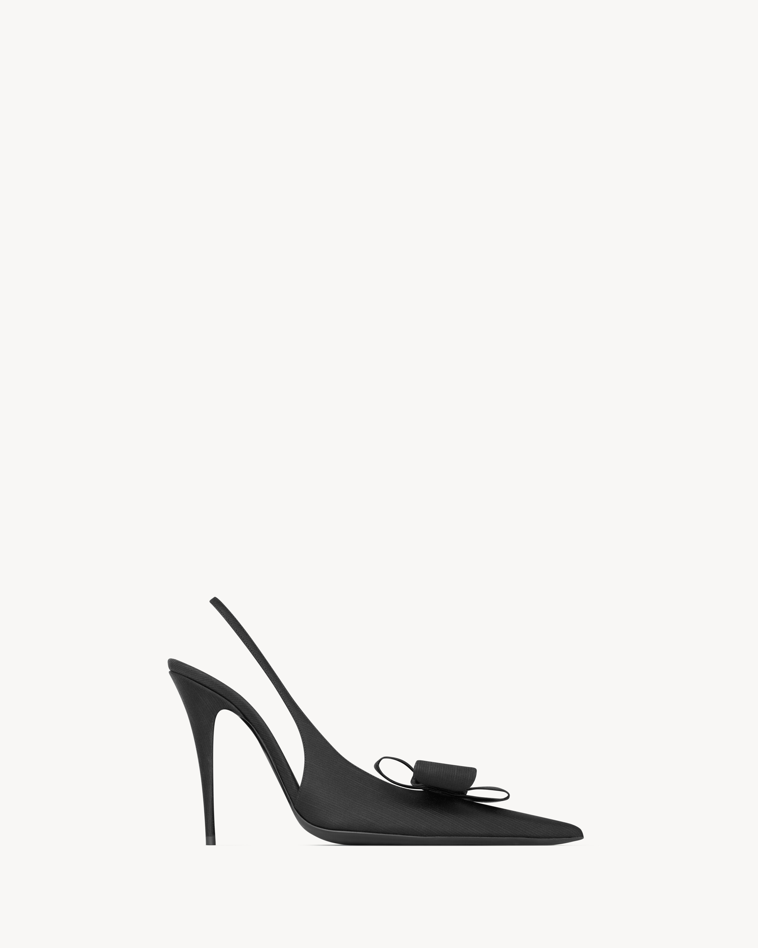 TEA slingback pumps in satin