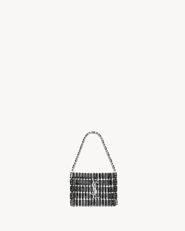 黒のクリスタル装飾クラッチバッグ yves Saint Laurent 788380JBO7R1000_A.jpg?v=2