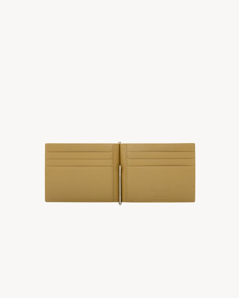 Saint Laurent Paris Bill clip wallet in smooth leather
