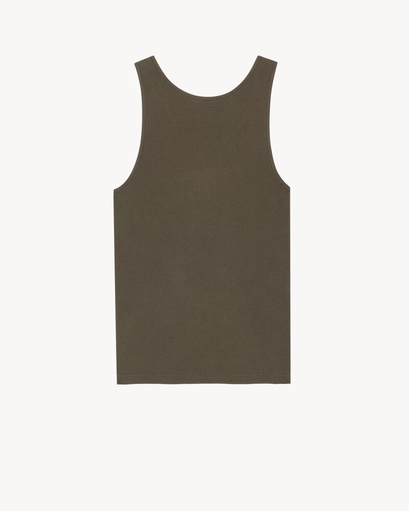 CASSANDRE tank top in ribbed cotton jersey