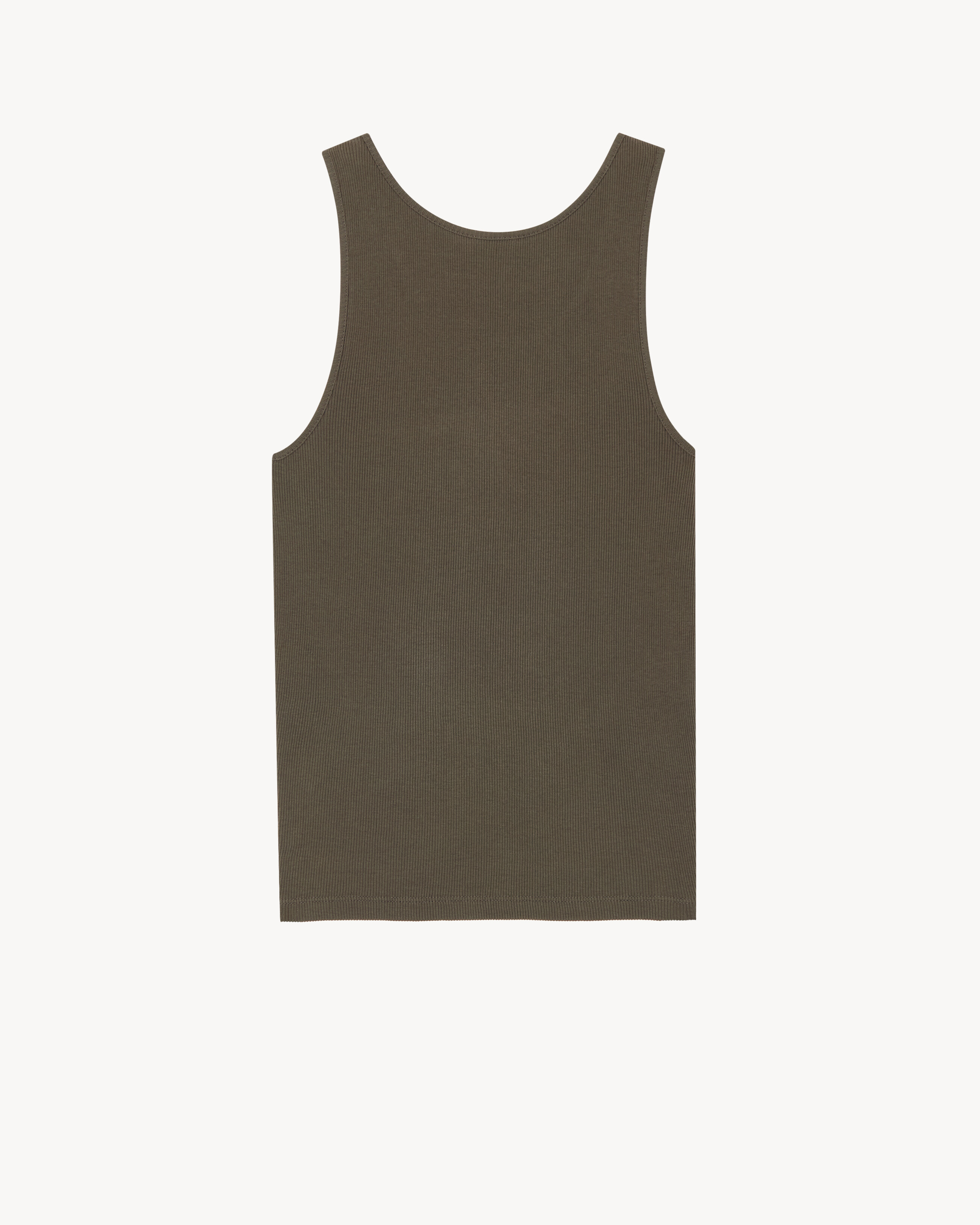 CASSANDRE tank top in ribbed cotton jersey