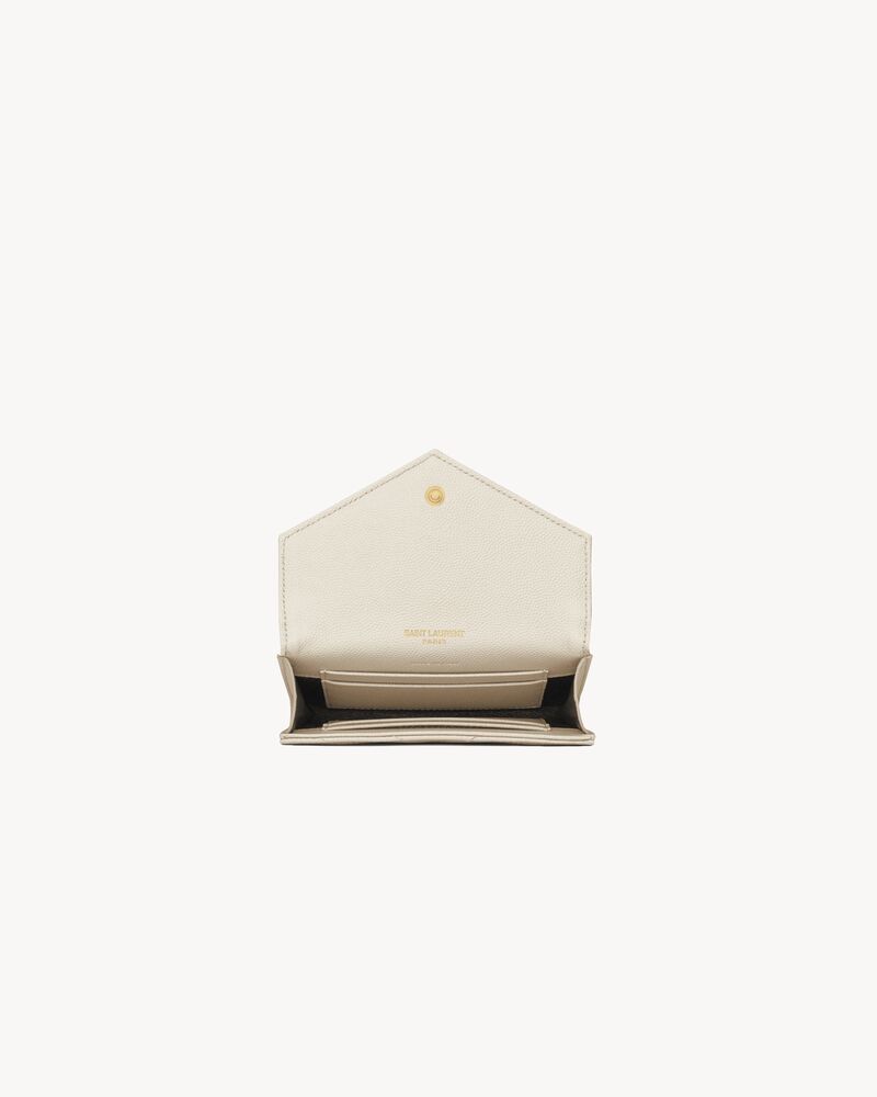 CASSANDRE MATELASSÉ small envelope wallet in grain de poudre leather