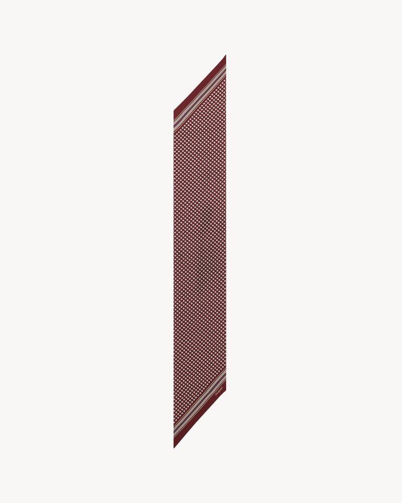 lavallière scarf in silk twill