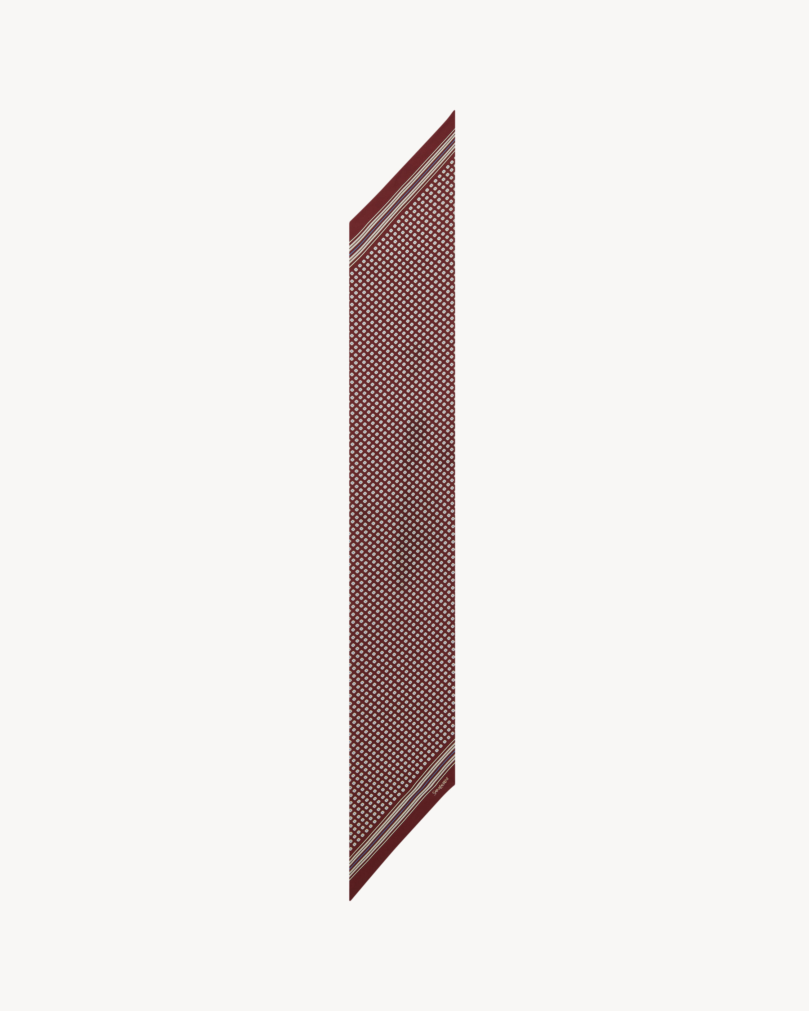 lavallière scarf in silk twill
