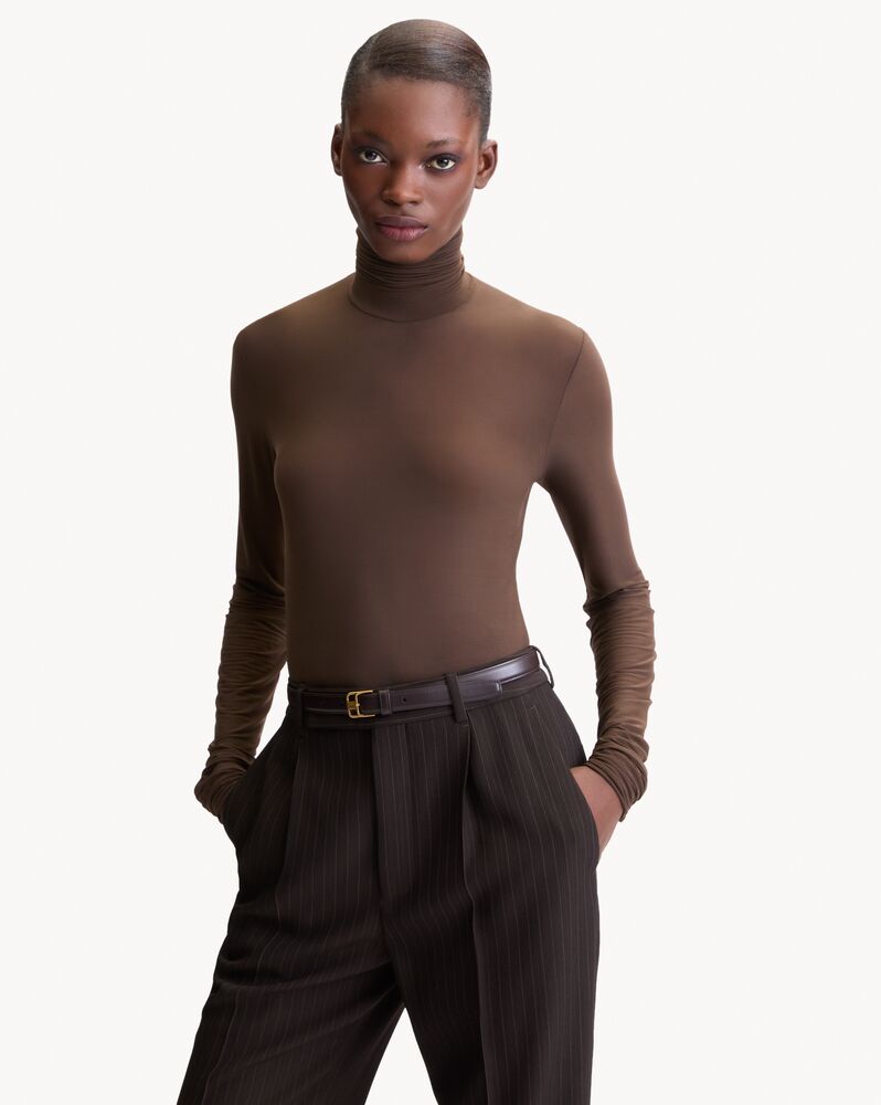 turtleneck in stretch jersey