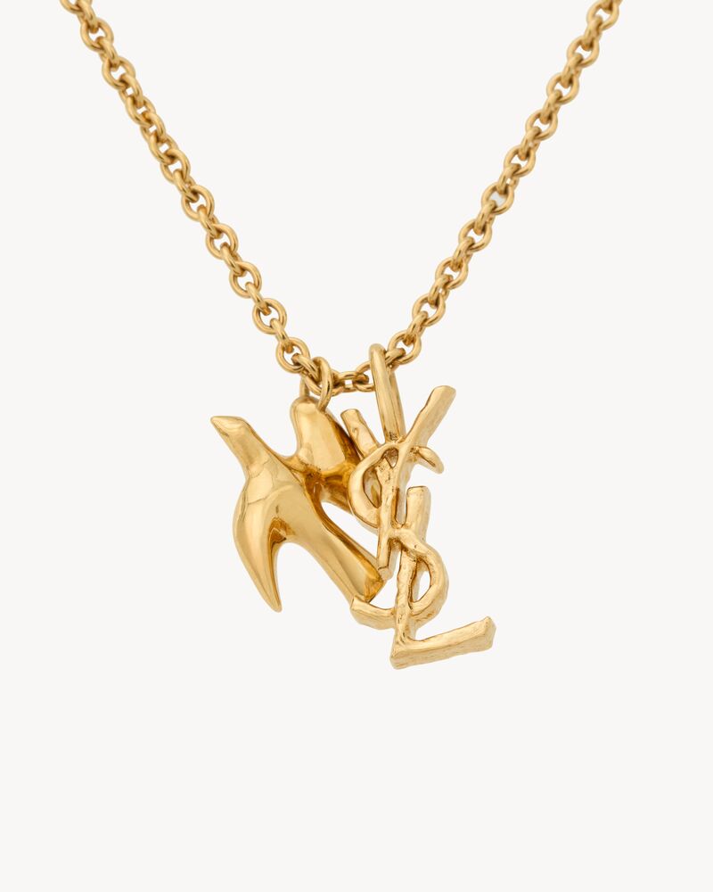 CASSANDRE dove necklace in brass