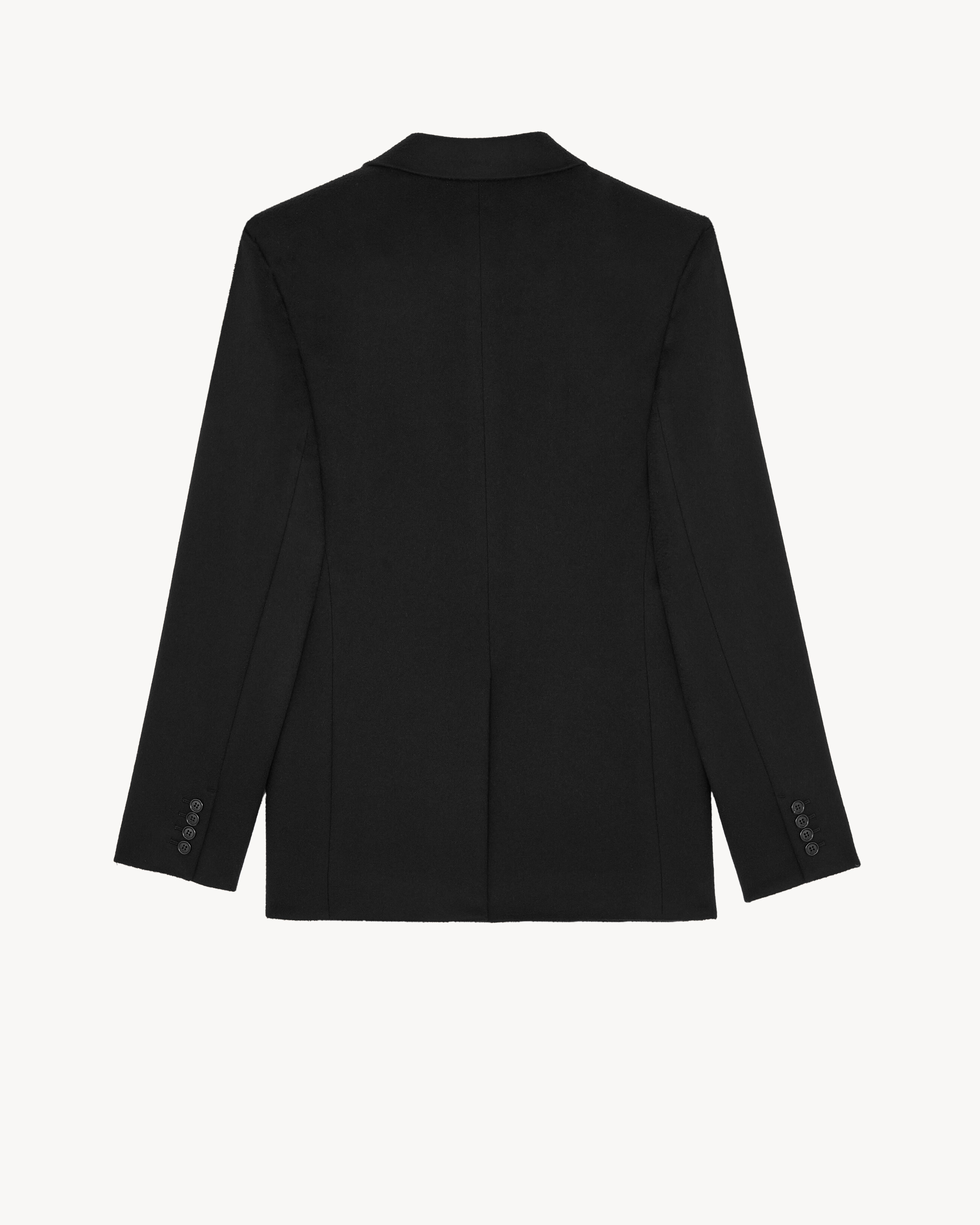 single-breasted jacket in wool cashmere