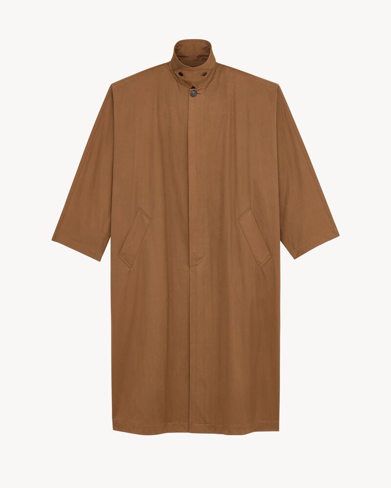 trench coat in water-repellent cotton