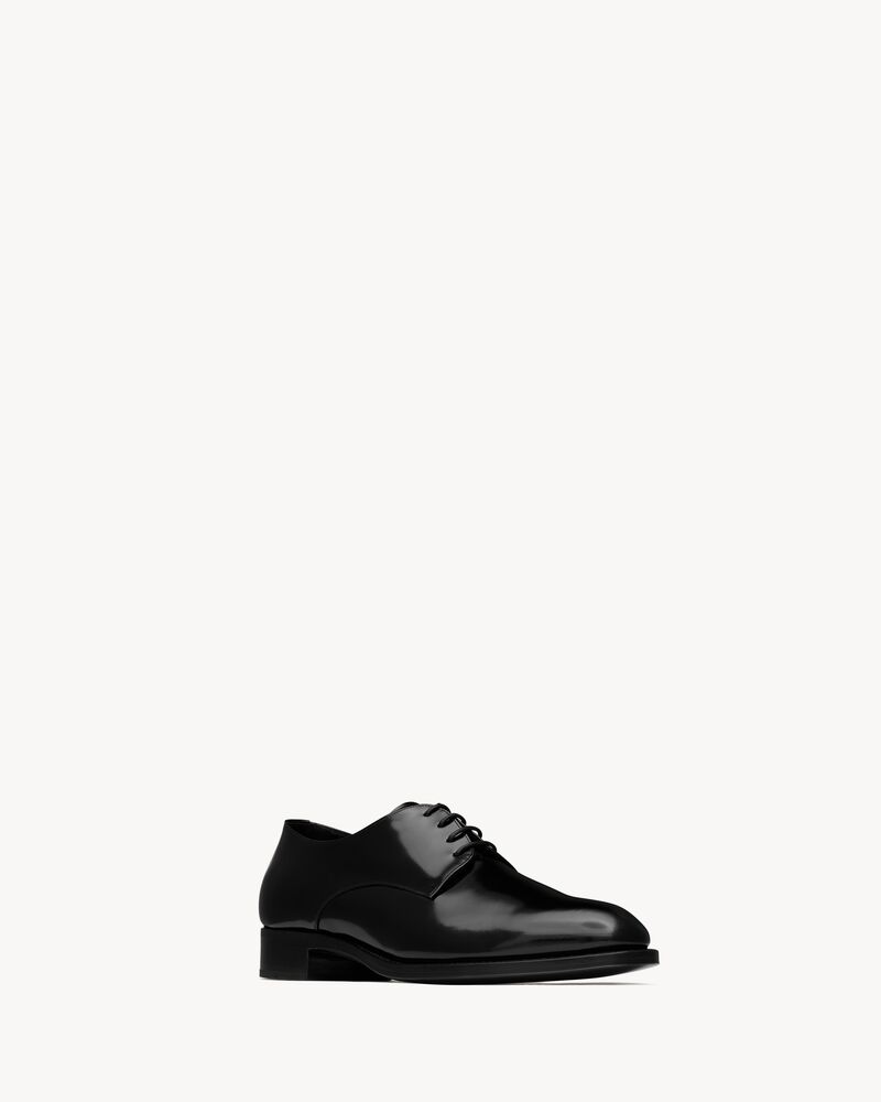ADRIEN derbies in glazed leather