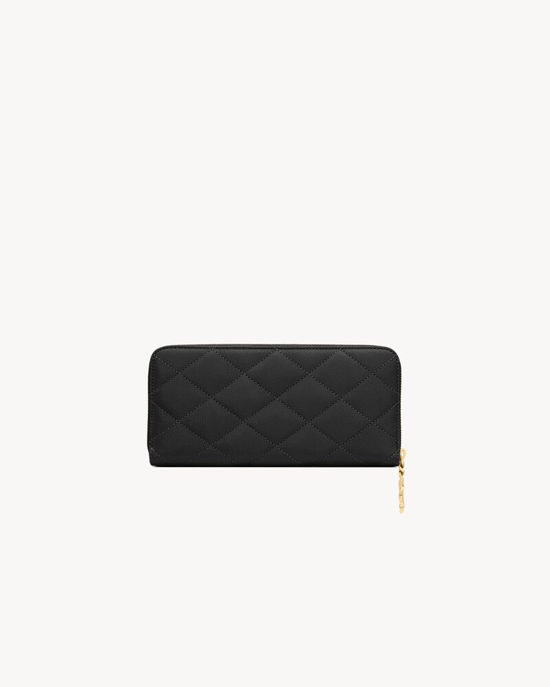 CASSANDRE BIJOU zip wallet in GRAIN DE POUDRE leather