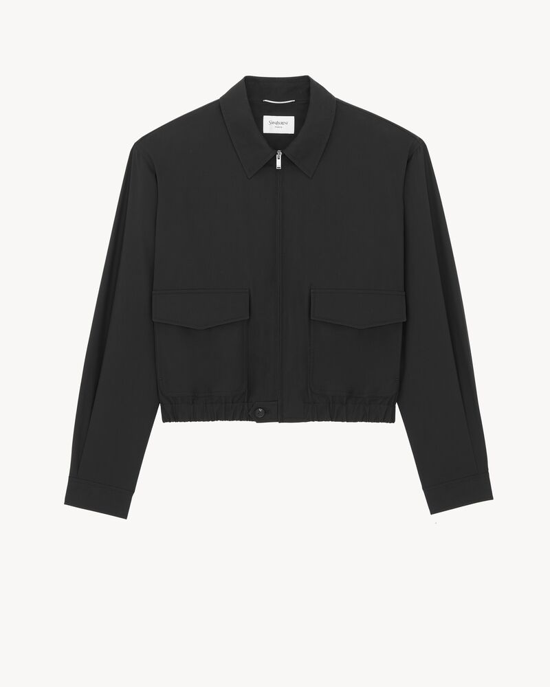 Blouson en popeline de coton