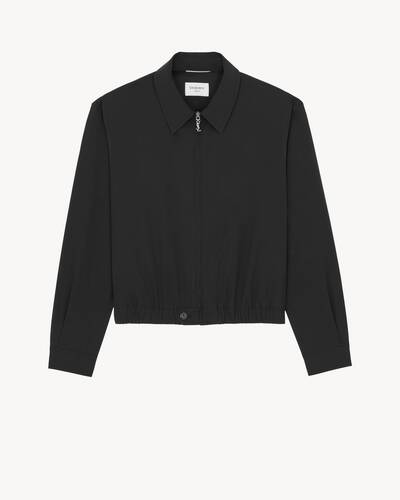 サンローラン コットンジャケット ジャケット（コットンポプリン） ブラック | Saint Laurent | YSL JA-JP