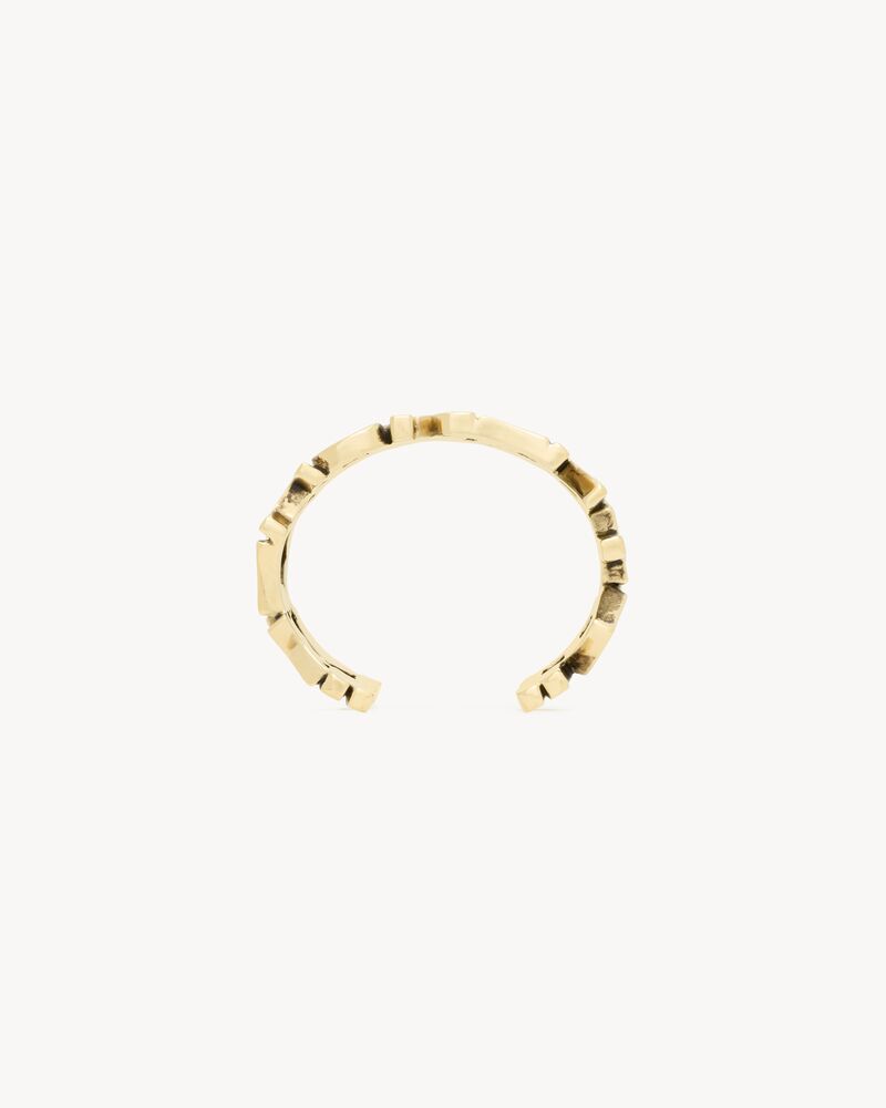 YVES SAINT LAURENT manchette en métal