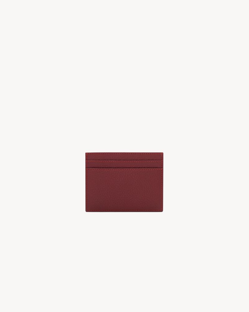 TINY CASSANDRE card case in grained leather