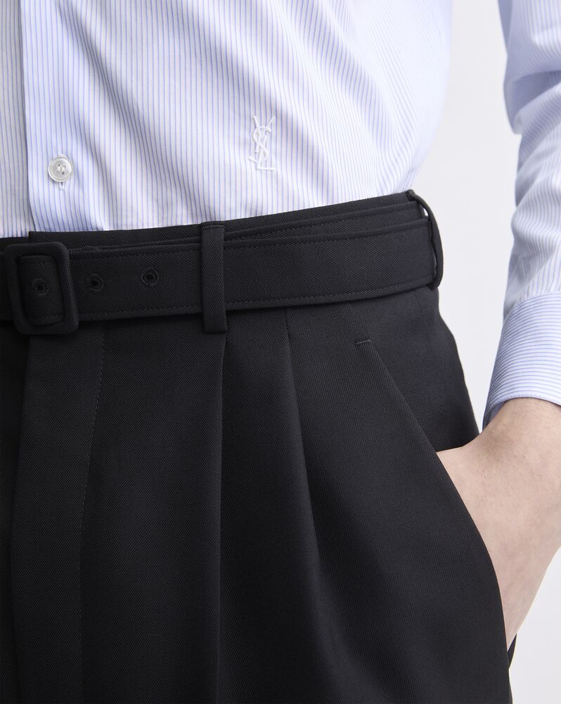 CASSANDRE shirt in striped cotton poplin