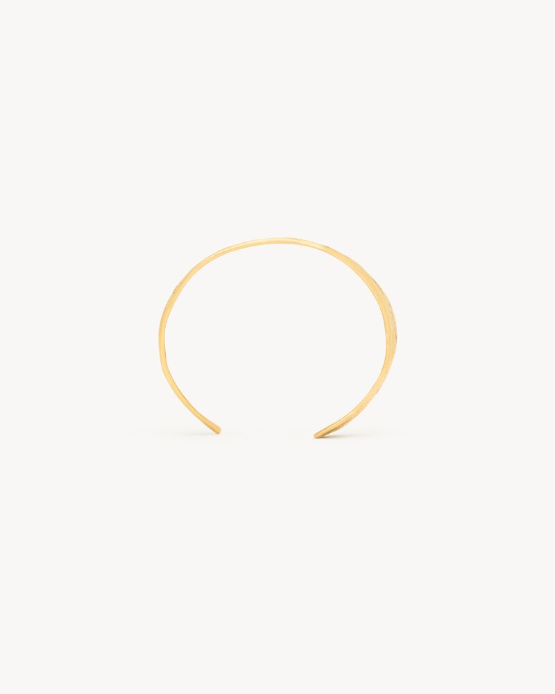 willow leaf cuff in metal