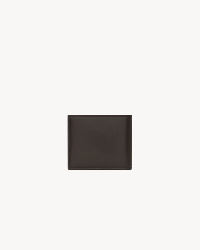 SAINT LAURENT PARIS East/West wallet in two-tone smooth leather