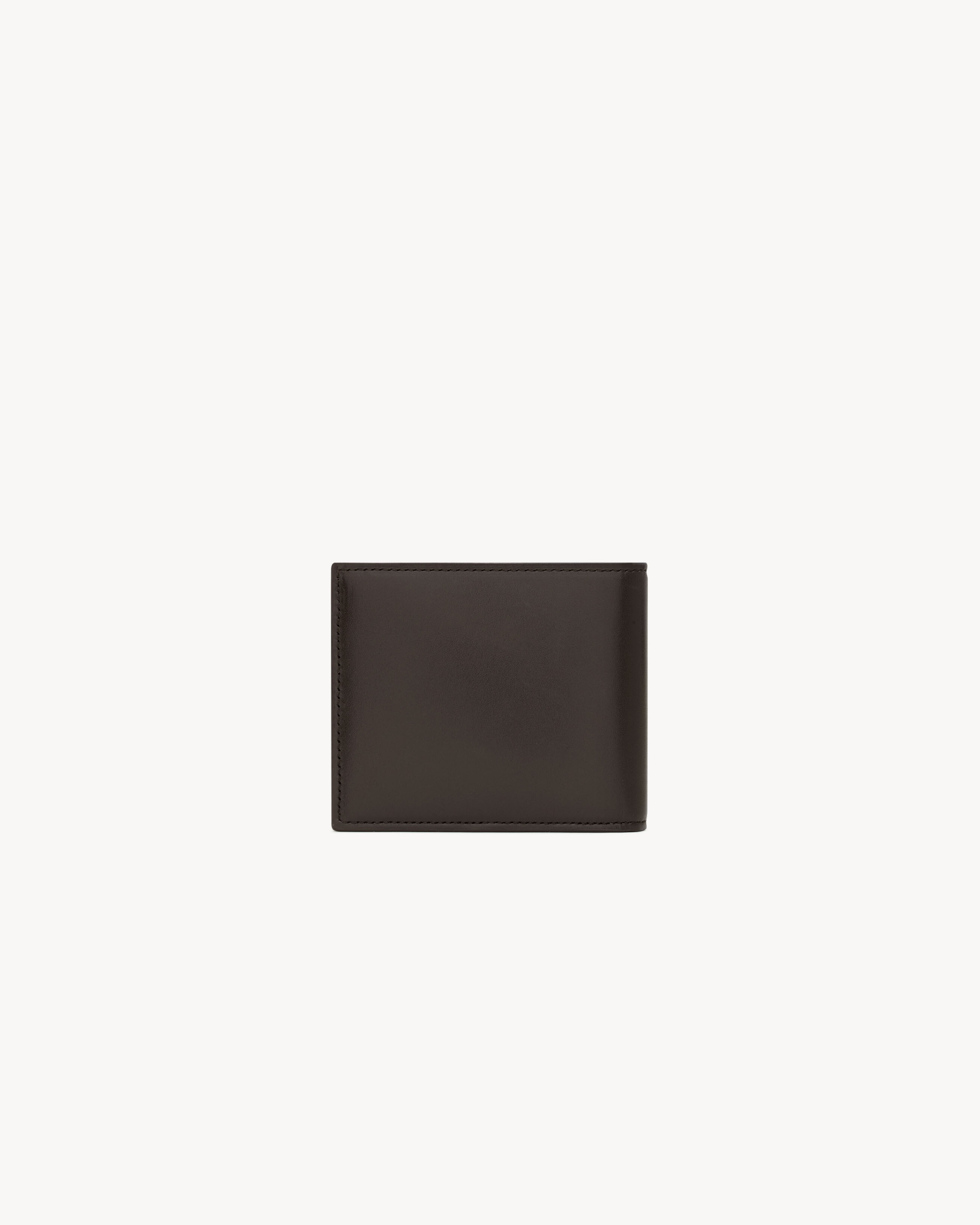 SAINT LAURENT PARIS East/West wallet in two-tone smooth leather