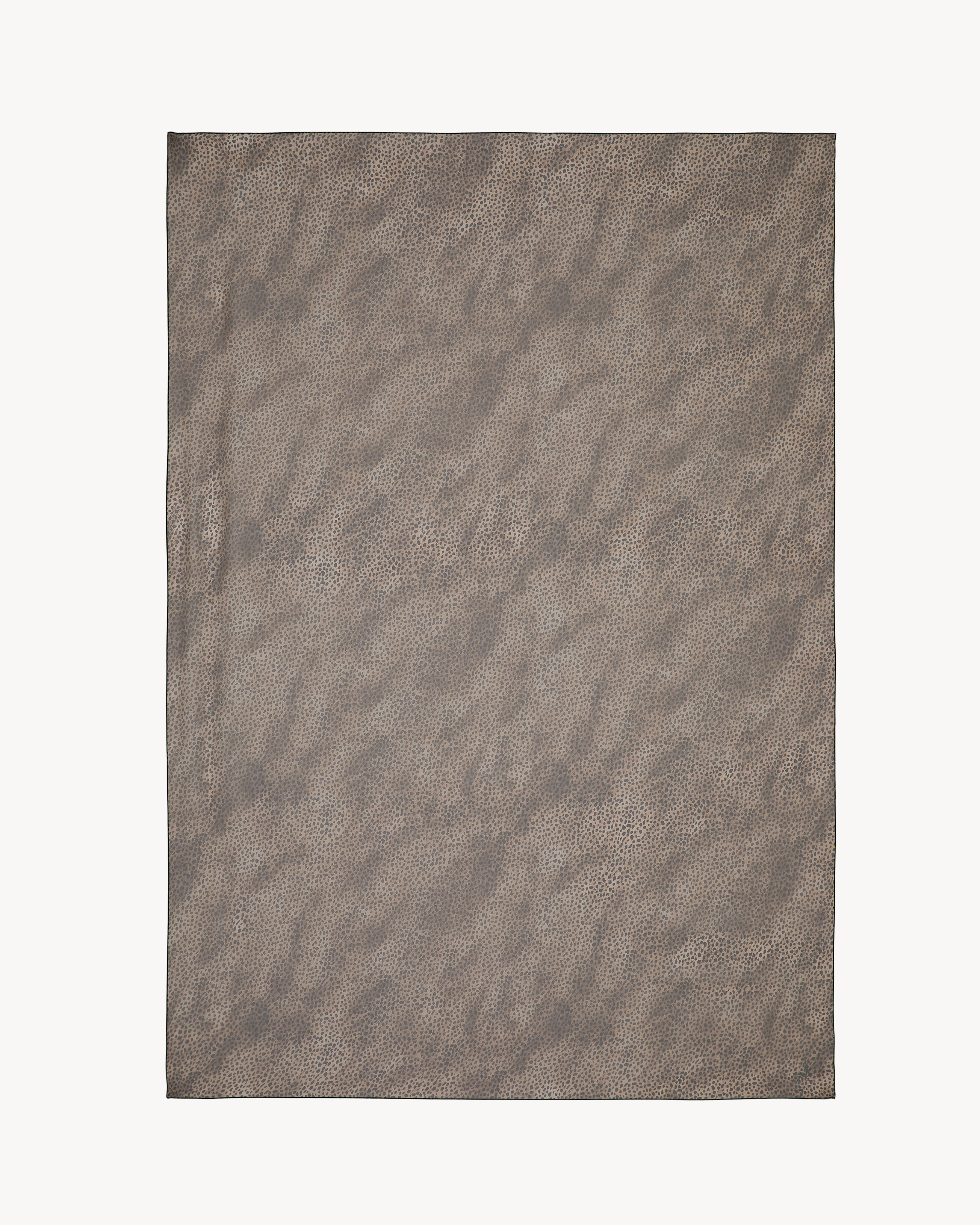 stole in leopard silk muslin