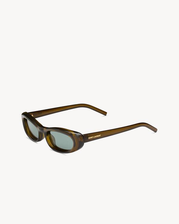 SL 557 SHADE PLUMP in Green | Saint Laurent | YSL US | ID