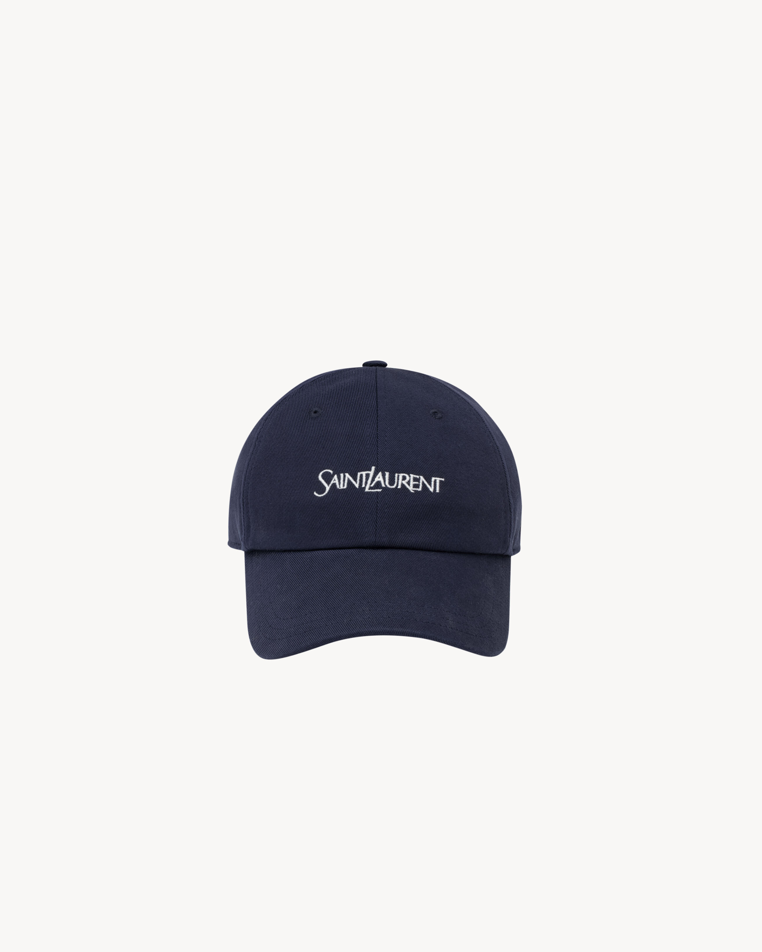Gorra Saint Laurent de gabardina de algodón